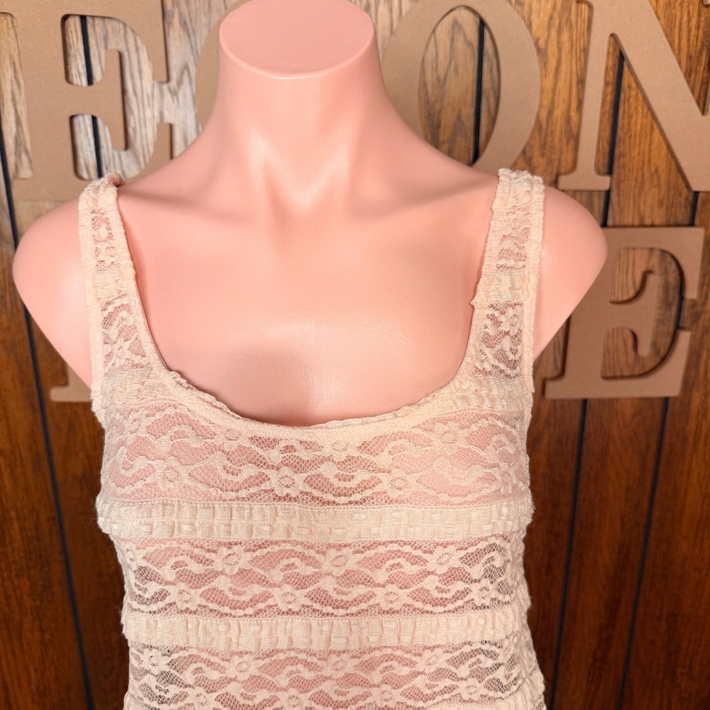 Pink Coquette Fairycore Lace Tank Top Forever 21 Women S Ruffle Romantic Y2K - Picture 3 of 7